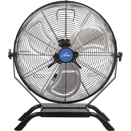 Iliving Floor Fan W/ Adjustable Tilt Head, Wall Mount, 20 in Blade Dia, 120V ILG8E20-15